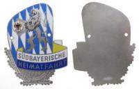 ADAC Gau Südbayern - auf die Südbayerische Heimatfahrt - 1959 - Kühlerplakette  vz+