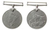 Georg VI - L?we auf Drache - 1949 - tragbare Medaille  vz