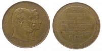 Wilhelm I (1797-1888) und Augusta - auf die Goldene Hochzeit - 1879 - Medaille  vz+
