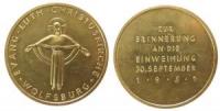 Wolfsburg - Erinnerung an die Einweihung der luth. Christuskirche - 1951 - Medaille  vz
