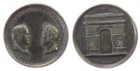Napoleon & Louis Philipp - auf die Enthüllung des Arc de l'Etoile - 1836 o.J. - Miniaturmedaille  vz
