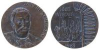 Jan III. Sobieski (1674-1696) - auf den 300. Jahrestag der Schlacht am Kahlenberg - 1983 - Medaille  gußfrisch