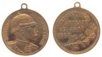 Wilhelm II (1888-1918) - auf seinen Regierunsantritt - 1888 - tragbare Medaille  vz