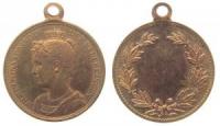 Wilhelina - Königin der Niederlande - o.J. - tragbare Medaille  vz