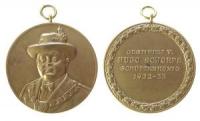 Schoeps Hugo - Schützenkönig - 1932 / 33 - tragbare Medaille  vz