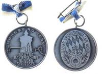 Nürnberg - auf das erste Bayerische Bundesschiessen - 1956 - tragbare Medaille  vz-stgl
