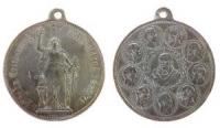 Wilhelm II (1888-1918)  - 25. Jahrestag Erinnerung an den Feldzug von 1870/71 - 1896 o.J. - tragbare Medaille  ss+