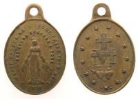 Heilige Jungfrau Maria - 1830 - 1830 - tragbare Medaille  ss