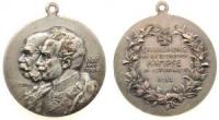 Wilhelm II und Franz Josef II - 1914 - tragbare Medaille  ss