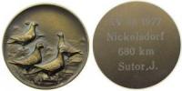 Brieftaubenrennen - J. Sutor - Nickelsdorf - 680 KM - 1977 - Medaille  vz
