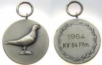 Brieftaubenrennen - KV 84 Frankfurt am Main - 1964 - tragbare Medaille  vz
