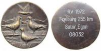 Brieftaubenrennen - Egon Sutor - 1972 Freiburg 255 KM - 1972 - Medaille  ss-vz