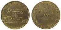 Paris - auf den Besuch der Münzmesse - 1955 - Medaille  vz