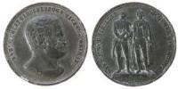 Weimar - auf die Einweihung des Goethe-Schiller-Denkmals - o.J. (1857) - Medaille  ss