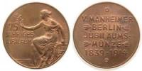 Annaberg - auf die 50jährige Jubelfeier d. klg. Realgymnasiums - 1893 - tragbare Medaille  fast vz