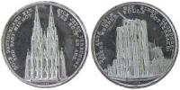 Köln - auf die 2. Grundsteinlegung des Domes und den Weiterbau - 1842 - Medaille  ss
