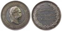Franz Joseph I. (1848-1916) - Staatspreis für Landwirtschaftliche Verdienste - 1866 - Medaille  ss+