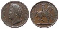 Helene (1814-1858) - auf den Tod Ihres Gatten Ferdinand Philipp Herzog von Orleans - 1842 - Medaille  ss