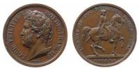 Helene (1814-1858) - auf den Tod Ihres Gatten Ferdinand Philipp Herzog von Orleans - 1842 - Medaille  ss+