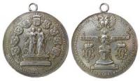 Augsburg - auf das Reichs-Vikariatsgericht - 1742 - tragbare Medaille  ss