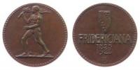 Karlsruhe - auf die 100 Jahrfeier der Technischen Hochschule Fridericiana - 1925 - Medaille  vz