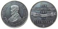 Melanchthon Philipp (1497-1560) auf die Einweihung des Melanchthon-Denkmals in Wittenberg - 1865 - Medaille  vz