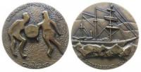 Grönland - auf den 50. Jahrestag der Besiedung des Scoresbysund - 1974 - Medaille  stgl