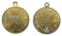 Deutscher Kellner Verein Sachsen - auf das 60jährige Stiftungsfest - 1908 - tragbare Medaille  vz