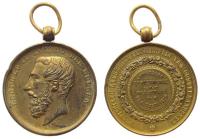 Leopold II - Landwirtschaftsausstellung in Ostflandern - 1878 - tragbare Medaille  ss
