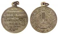 Bühl - Fahnenweihe des Gesangsvereins - 1893 - tragbare Medaille  ss