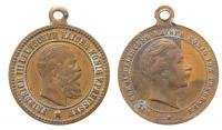 Friedrich und Wilhelm II - o.J. - tragbare Medaille  ss