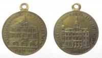 Pforzheim - auf die Einweihung des neuen Rathauses - 1895 - tragbare Medaille  ss+