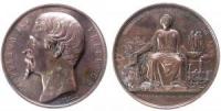 Napoleon III. (1852-1870) - auf die Umstellung der Pensionen - 1852 - Medaille  ss+