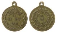 Strasbourg - Rowing Club - 1881 - tragbare Medaille  vz