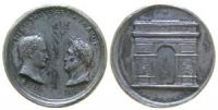 Paris - auf die Enthüllung des Arc de l´Etoile - 1836 o.J. - Miniaturmedaille  vz