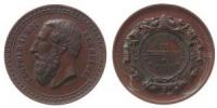 Leopold II - auf die Gartenschau in Frameries - 1881 - Medaille  vz