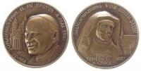 Johannes Paul II (1978-2005) - auf seinen Besuch in Speyer und der Seligsprechung von Edith Stein - 1987 - Medaille  stgl