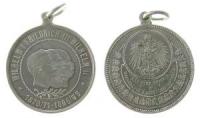 Wilhelm II (1888-1918) - 25 Jahrfeier der Wiederbegründung des Deutschen Reiches - 1895 / 96 - tragbare Medaille  vz
