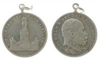 Wilhelm I. (1861-1888) - auf seinen 100. Geburtstag - 1897 - tragbare Medaille  ss+