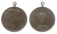 Wilhelm II. (1888-1918) - auf dem Kronprinzen - o.J. - tragbare Medaille  fast ss