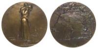 Junge Mutter liebkost ihr Kind - 1904 - Medaille  fast ss