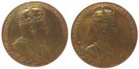 Edward VII (1901-1910) - auf seine Krönung - 1902 - Medaille  vz