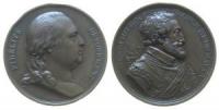 Louis XVIII. (1814-1815-1824) - auf Henri III. - o.J. - Medaille  ss+