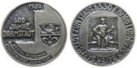 Darmstadt - 600 Jahre Stadtrechte - 1930 - Medaille  vz