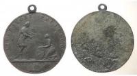 Louis XIV. (1643-1715) - auf die Rückkehr nach Frankreich und dem Frieden von Utrecht - 1713 - tragbarer Abschlag der Medaille  ss+
