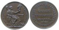 Zweite Republik - provisorisches Komitee von Lyon - 1848 - Medaille  vz