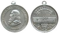 auf das V. Allgemeine Turnfest in Frankfurt - 1880 - tragbare Medaille  vz