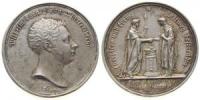 Wilhelm I (1816-1864) - auf die Verfassung - 1819 - Medaille  ss