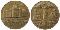 Karlsruhe - auf das 100-jährige Bestehen der Karlsruher Lebensversicherung - 1935 - Medaille  vz