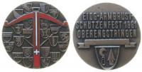 Oberengstringen - auf das Eidgenössische Armbrust-Schützenfest - 1961 - Medaille  stgl